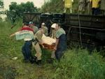 04 - 16 de janeiro de 1996 - nibus de Blumenau estava a caminho do Paraguai quando o motorista perde o controle da direo na descida da Serra da Santa, em Pouso Redondo, sai da pista e bate numa encosta. Trs pessoas morreram e 27 ficaram feridas.