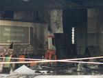 Tera-feira: Incndio destri sede da Transportadora Daloquio, em Itaja