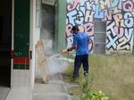 Tera-feira: Escola no Bairro Taboleiro, em Cambori, foi fechada por infestao de pulgas