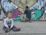 Domingo: Rua Itapiranga, nos fundos da Vila Germnica, em Blumenau, recebeu as cores e formas de 25 grafiteiros que participaram do projeto Escritores de Rua