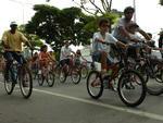 Quarta-feira: Passeio ciclstico pelas ruas de Itaja na manha de 1 de maio, Dia do Trabalhador