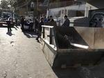Quarta-feira: Cinco carros batem em um continer de lixo,no Bairro da Velha, em Blumenau