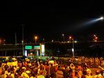 Manifestantes se concentraram no Ticen por volta das 18 horas e saram em direo  Assembleia Legislativa do Estado