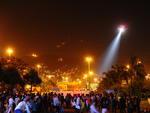 Grupo de manifestantes comeou a deixar as pontes em direo ao Ticen por volta das 21h05