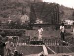 Obras na Ponte do Salto em outubro de 1982