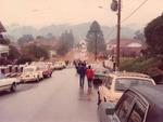 Vista do alto da Rua Pastor Stutzer, para a Alameda. Foto foi enviada por Dieter Hskes.Mande tambm fotos da enchente de 1983 para o email geral@santa.com.br