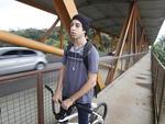 Ponte do Salto (Jonathan da Silva) - Reprter do Santa percorreu 163 km de bicicleta por vrios bairros da cidade