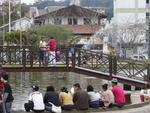 Parque Ramiro Ruediger - Reprter do Santa percorreu 163 km de bicicleta por vrios bairros da cidade