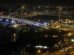 Vista da Ponte Herclio Luz, em Florianpolis