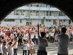 Quarta-feira: Servidores municipais em greve se concentram em frente  prefeitura de Blumenau