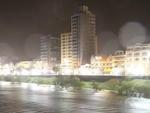 Nvel do Rio Itaja-Au, em Blumenau, na madrugada do dia 22, ficou entre 6m e 6m30cm