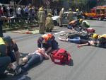 A Escola Pblica de Trnsito de Blumenau promoveu, na manh do dia 30 de setembro, uma simulao de acidente na Rua 7 de Setembro, no Centro