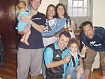 Fabiano de Oliveira, Lorenzo, Rodrigo, Cadu, Eduardo, Denise e Lisiane