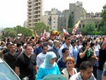 Manifestao em Beirute aps morte de civis em Qana