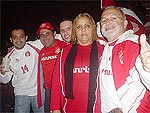 Tadeu, Sandra, Guthierre, Cabeto e Thiago no Beira-Rio