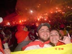 Cris e Jonatan no Beira-Rio, o caldeiro colorado