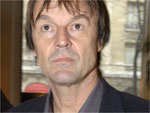 Ecologista francs Nicolas Hulot comparece  conferncia