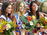 Luana Baggio, Garota Vero 2007, com Karol Petry, 1 Princesa, e Nathalia Gomes, 2 princesa