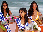 1 princesa, Larissa Schmidt, 15 anos; Garota Vero 2007, Gabrielle de Souza, 18 anos; e a 2 princesa, Cssia Ippolito, 19 anos