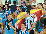 Torcida gremista compareceu no Morumbi