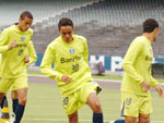 Jogadores no treinamento