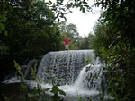 Mrcio Caires, de Alto Garas/MT: Fazenda Estancia CASA DE PEDRA - Rudolf Thomas M. Aernoudts. Na foto, a cachoeira principal. Modelo da foto: Cristiano