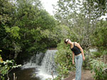 Mrcio Caires, de Alto Garas/MT: Cachoeira da CASA de PEDRA, fazenda/estncia de propriedade do sr. Rudolf Thomas M. Aernoudts. Maravilha do Cerrado Mato Grossense e onde se respira ecologicamente muito bem.Parabns ao sr. Rudolf pela preservao deste lugar. Modelo da foto: Rosiane 