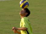 Carlos Eduardo no treino em Itu, interior de So Paulo