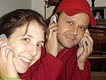 Jssica Luz (assistente de produo) e Beto Picasso (diretor de produo)