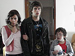 Atores Fernanda Petit (Aline), Rafael Cardoso (Rafael) e Eduardo Sandagorda (Davi)   