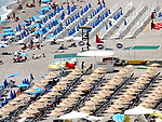 Vista da praia de Konyaalti Antalya, na Turquia, pas euroasitico que tambm enfrenta um vero com temperaturas prximas a 40C