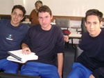 Daniel Mendona Barreto, Giovani Galain e Henrique Trentin