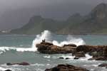 guas do mar de Bisha, no nordeste de Taiwan, se agitam com a chegada do tufo Sepat