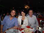 Paulo Velloso e o casal Luciana Mammana e Marco Mammana