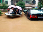 A mesma tempestade que matou cinco pessoas em Taiwan atingiu a China