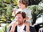 Ava Jackman e o papai famoso Hugh Jackman 