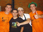 Lucas Domingues, Juliano Martins, Eduardo Bonetti e Maurcio Kunz