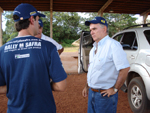 Equipe do Rally foi recebida pelo agricultor Gillberto Flavio Goellner, proprietrio da fazenda Girassol do Prata