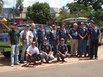 Equipe um reunida para um dia de muita estrada no Mato Grosso do Sul