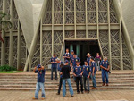 Despedida de Maring foi em frente  catedral da cidade