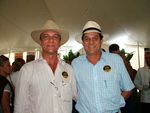 Wagner Perotto, assessor pecurio, e o pecuarista Tonico Carvalho, da Fazenda Brumado