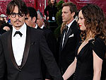 Johnny Depp, do filme O Barbeiro Demonaco da Rua Fleet, e Vanessa Paradis