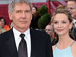 Calista Flockhart (ALLY MCBEAL, BROTHERS&SISTERS) acompanhada do marido, Harrison Ford