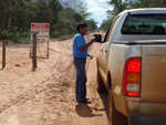 Trs pontos de pedgios dentro da reserva foram montados para preservao do local 