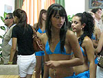 As 10h da manh, as garotas participaram de uma sesso de fotos