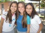 Surya Paes, Renata Royo e Maria Eduarda Niederauer