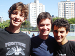 Gustavo Mallmann, Gabriel Villarinho e Pedro Ortiz