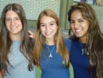 Luiza Moraes, Rafaela Castro e Juliana Silveira