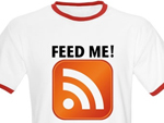 Camiseta traz o logo do sistema de feed RSS (para receber atualizaes automticas)