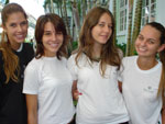 Maria Eduarda Krauss, Ana Carla Rozza Corra, Lvia Lemos Desbesel e Alessandra Schwaderer